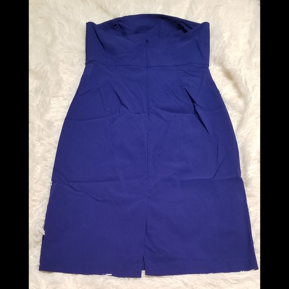NWOT Express Blue Tube Dress Size 11/12 - Picture 3 of 5